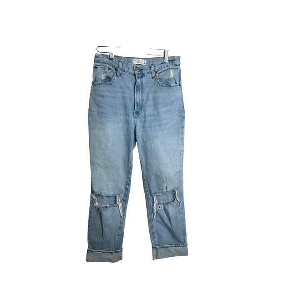 Abercrombie & Fitch Denim - Abercrombie‎ Fitch Womens Jeans 27 Ultra High Rise Distressed 90s Straight